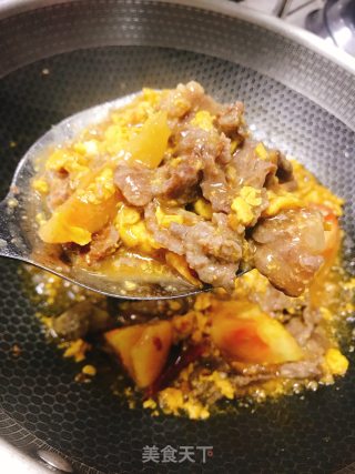 牛肉番茄滑蛋的做法步骤：7