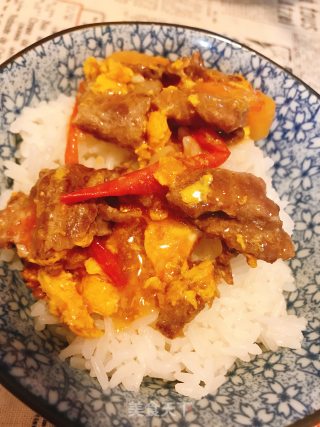 牛肉番茄滑蛋的做法步骤：9