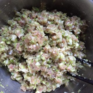包菜鲜肉锅贴的做法步骤：3