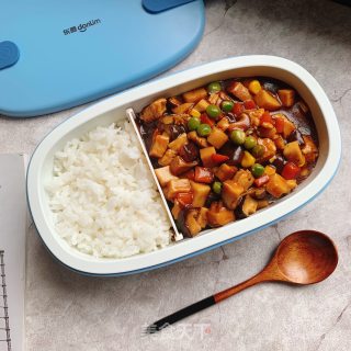 黑椒菌菇鸡肉饭的做法步骤：9