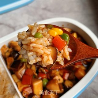 黑椒菌菇鸡肉饭的做法步骤：11