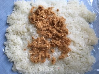 肉松茶馓蒸饭的做法步骤：3