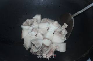 #家常下饭菜#白扁豆烧肉的做法步骤：2