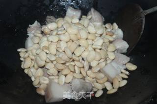 #家常下饭菜#白扁豆烧肉的做法步骤：3