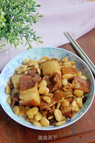 #家常下饭菜#白扁豆烧肉的做法步骤：9