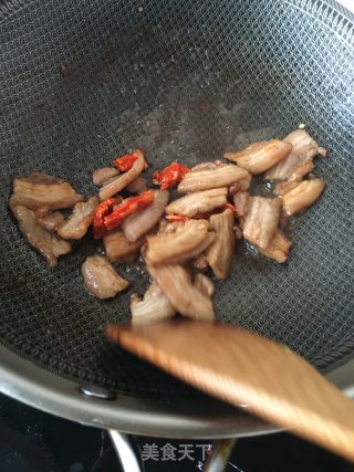 花肉炒扁豆丝的做法步骤：14