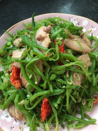 花肉炒扁豆丝的做法步骤：18