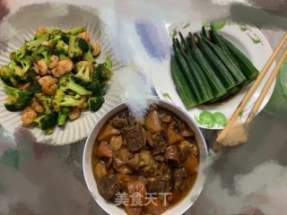 豉油秋葵的做法步骤：3