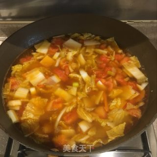 蔬菜米面汤套餐的做法步骤：5