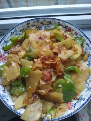 辣椒炒土豆片的做法步骤：6