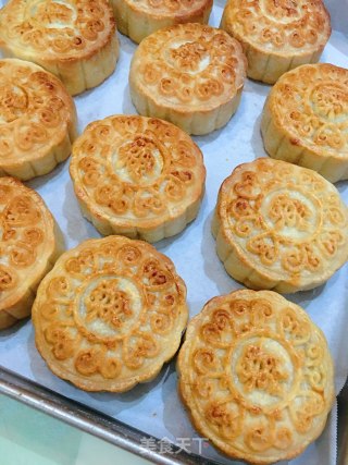 菠萝水果味月饼的做法步骤：11