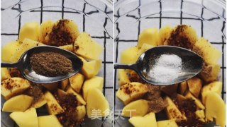 孜然烤土豆的做法步骤：3