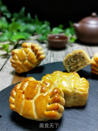 五仁月饼的做法步骤：25