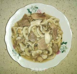 口蘑炒肉片的做法步骤：6