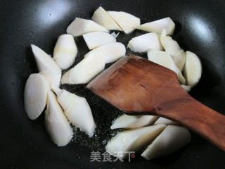 茭白烧兰花豆腐干的做法步骤：5