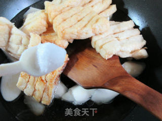 茭白烧兰花豆腐干的做法步骤：8