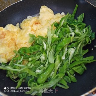 青椒炒蛋的做法步骤：5