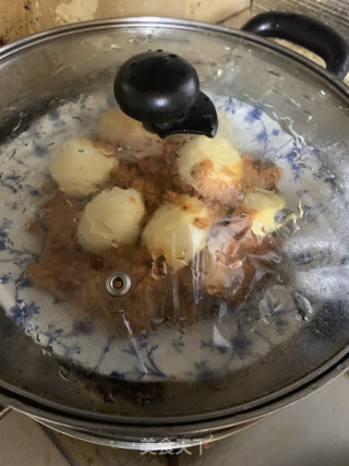 五香味粉蒸肉的做法步骤：6