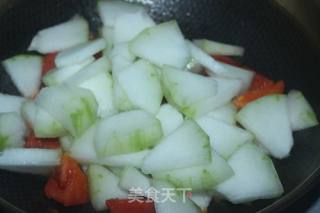 #家常下饭菜#番茄毛豆烧冬瓜的做法步骤：4