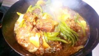 大骨头炖土豆豆角的做法步骤：8