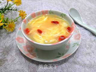 酒糟蛋花汤的做法步骤：12