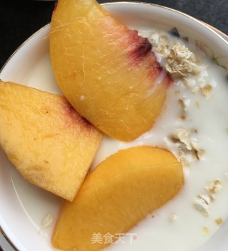 黄桃燕麦风味乳的做法步骤：8