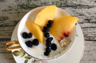 黄桃燕麦风味乳的做法步骤：10