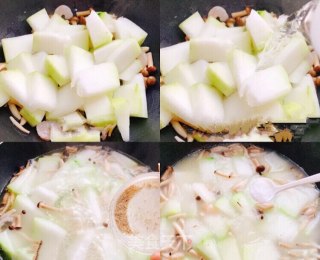 虾仁冬瓜汤的做法步骤：4