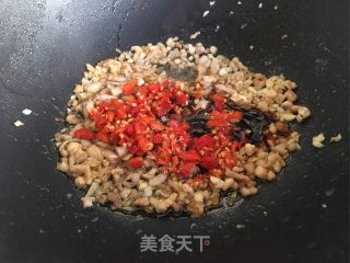 剁椒肉末蒸杏鲍菇的做法步骤：5
