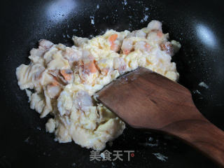 扇贝肉炒鸡蛋的做法步骤：5