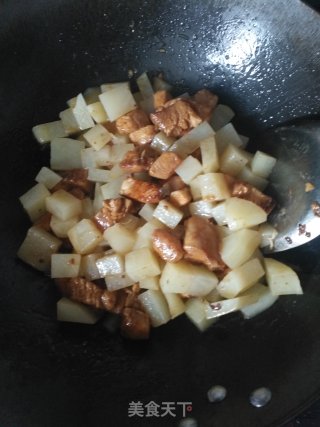 孜然土豆鸡胸肉的做法步骤：8