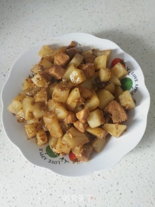 孜然土豆鸡胸肉的做法步骤：11
