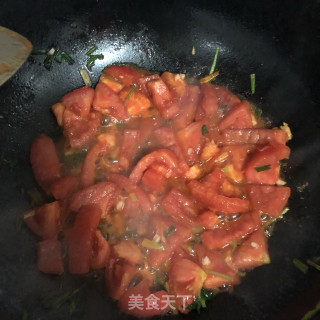 番茄刀削面的做法步骤：4