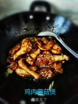 鸡肉菌菇煲的做法步骤：6