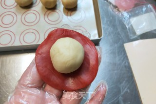 桃山皮流心月饼的做法步骤：6
