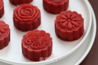 桃山皮流心月饼的做法步骤：14