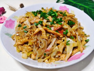 下饭佳品☞泡菜苕粉肉丝的做法步骤：9