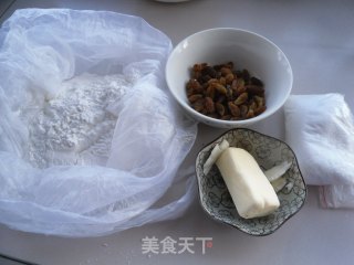 葡萄干糯米糕的做法步骤：1