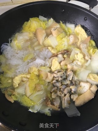 娃娃菜海鲜汤的做法步骤：4