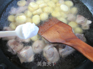 栗子鸡块的做法步骤：6