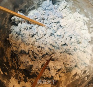 蓝色玫瑰????馒头的做法步骤：5
