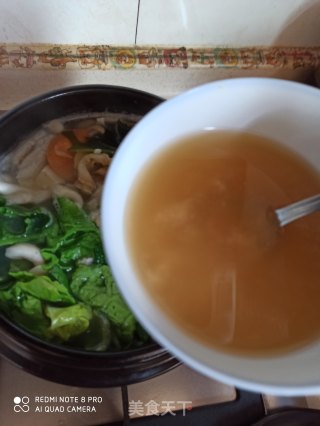 龙鱼味噌汤的做法步骤：8
