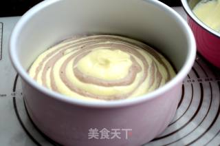8寸斑马纹戚风蛋糕的做法步骤：8