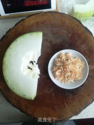 虾皮烧冬瓜的做法步骤：1