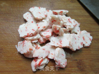 青椒炒虾味球的做法步骤：4