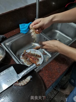 虎头虾刺生的做法步骤：2