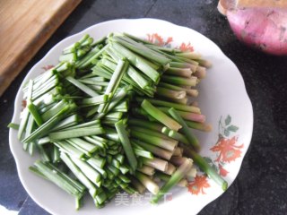 肉丝青蒜苗的做法步骤：3