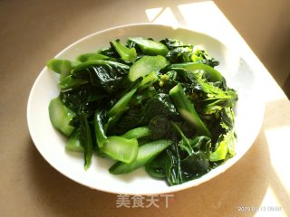 蒜香芥蓝的做法步骤：5