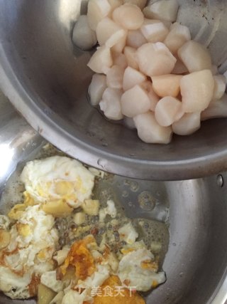 丝瓜鲜贝蛋汤的做法步骤：6