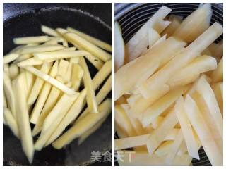 豆妈带你做空气炸锅版薯条的做法步骤：2